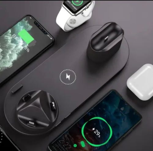 Wireless Charger For IPhone Fast Charger For Phone Fast Charging Pad For Phone Watch 6 In 1 Charging Dock Station